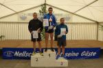 Schnellster Mann gesamt, schnellster Gaensefurther und schnellster in seiner Altersklasse M40 &uuml;ber sechs Kilometer war in Nellsch&uuml;tz Francesco Navarra.