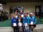 Alle Gaensefurther Teilnehmer freuten sich &uuml;ber den  Altersklassensieg  v.l. Petra Becker, Renate Liedtke, Ina Sch&ouml;ler, Lutz Klau&szlig;, Steffen Sch&ouml;ler, B&auml;rbel Eisfeld, J&uuml;rgen Eisfeld.