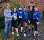 Den  45. Silvesterlauf in Wernigerode haben  sich (v.l.)  Peter Brauer (nicht aktiv) , Nancy Bothe, Olaf Bothe, Heike Lenz , André Geist und Kirsten Geist f&uuml;r die sportliche Verabschiedung des Jahres ausgesucht. Foto: Verein