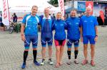 Die Gaensefurther Starter v.l. Maik L&ouml;we, Olaf Moch, Kirsten Geist, Andre Geist, J&uuml;rgen Eisfeld.