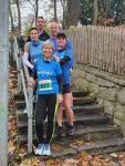 Aufstellung der Gaensefurther L&auml;ufer vor dem Start zum 36. Werniger&ouml;der Armeleuteberglauf