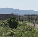 Der Brocken gr&uuml;&szlig;t aus der Ferne.