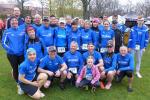 Fast alle waren zum Gruppenbild gekommen: Die Bode-Runners der Gaensefurther Sportbewegung gingen beim 42. Einetallauf in Aschersleben mit 30 L&auml;ufern auf einigen der sechs ausgeschriebenen Strecken an den Start.